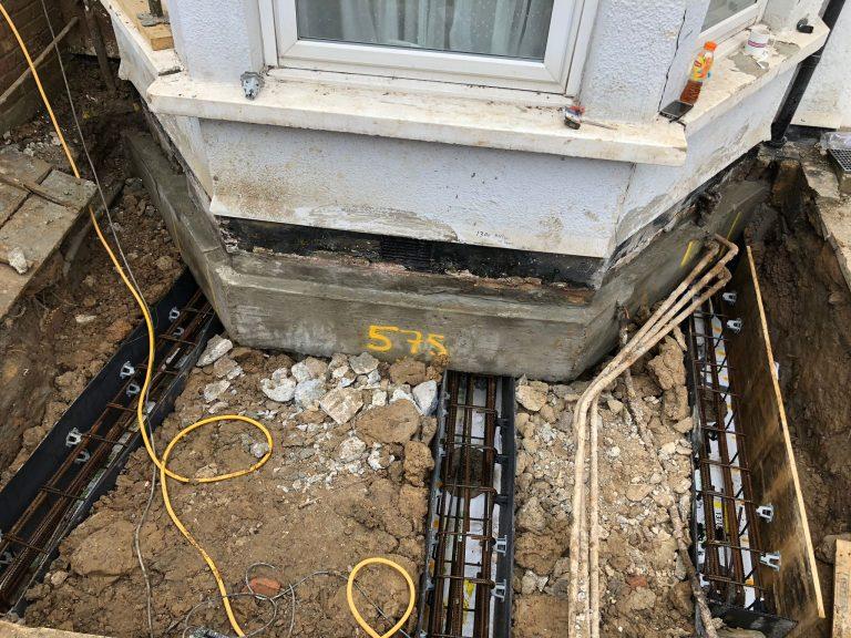 Mini piling contractors London restricted access site