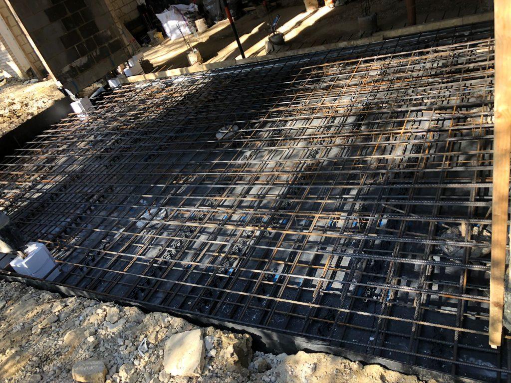 Strip footing foundation London project